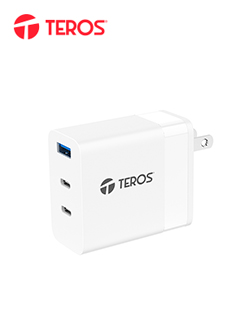 Adaptador de corriente Teros TE-70207W, GaN, PD 65W, BLANCO