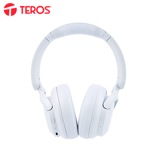 Audífono inalámbricos TEROS TE-8038W, USB-C, Blanco Titanium