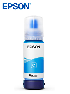 BOTELLA DE TINTA EPSON T555, COLOR CIAN, CONTENIDO 70ML