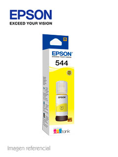 BOTELLA DE TINTA EPSON T544, COLOR AMARILLO, CONTENIDO 65ML