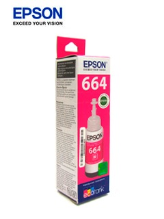 BOTELLA DE TINTA EPSON T664, COLOR MAGENTA, CONTENIDO 70 ML