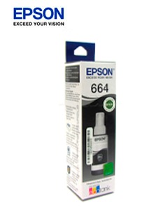 BOTELLA DE TINTA EPSON T664, COLOR NEGRO, CONTENIDO 70 ML