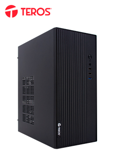 Case TEROS TE-1035S, Mini Tower ATX, 250 W, USB 3.0 / 2.0, audio HD, negro