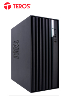 Case TEROS TE-1036S, Factor de forma ATX, 250 W, USB 3.0 / 2.0, audio, negro