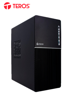 Case TEROS TE-1037S, Factor de forma ATX, 250 W, USB 3.0 / 2.0, audio, negro