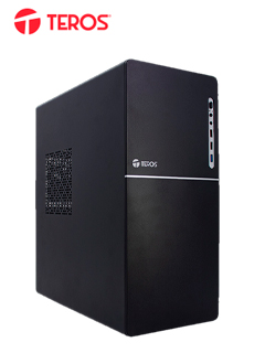 Case TEROS TE-1038S, Factor de forma ATX, 250 W, USB 3.0 / 2.0, audio, negro