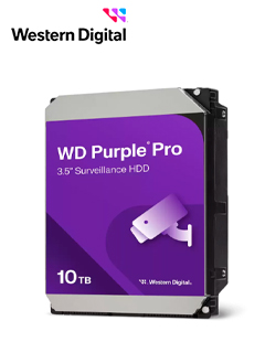 Disco duro Western Digital WD Purple Pro 10TB, SATA, 512MB Cache, 7200 rpm, 3.5"