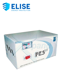 ESTABILIZADOR ELISE - FASE FES-10, SÓLIDO, 1.0KVA, 220V, 4 TOMAS A 220V, 1 TOMA A 110V