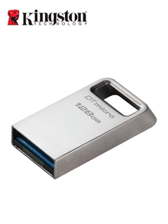 Memoria Flash Kingston 128GB DataTraveler Micro Unidad Flash USB Ultrapequeño con Metal Premium