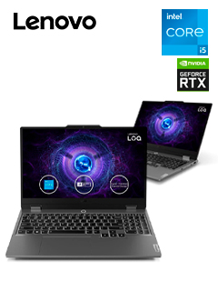 Notebook Lenovo LOQ 15IAX9 15.6" FHD IPS, Core i5-12450HX hasta 4.4GHz 8GB DDR5-4800MHz, 6GB NVIDIA GEFORCE RTX 3050