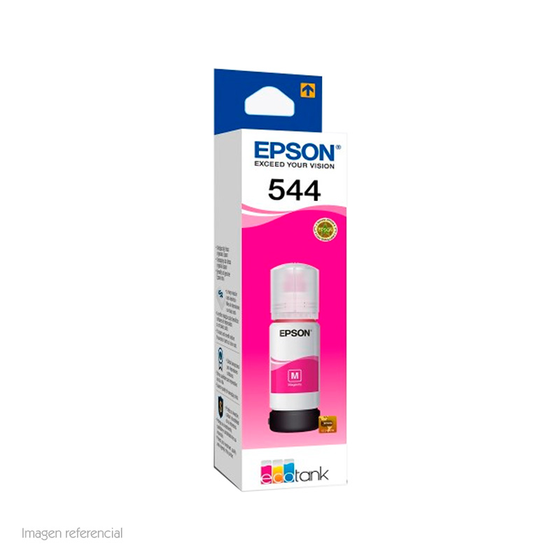 BOTELLA DE TINTA EPSON T544, COLOR MAGENTA, CONTENIDO 65ML