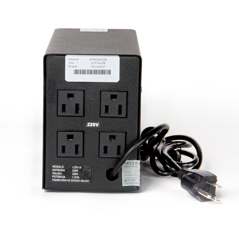 ESTABILIZADOR ELISE IEDA PODER SAFE LCR10-4.5%, SOLIDO, 1KVA, 220V