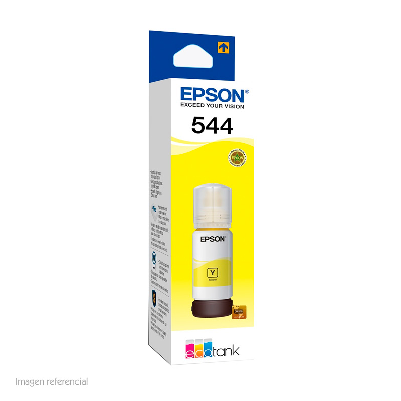 KIT DE TINTAS EPSON T544, COLOR NEGRO, AMARILLO, MAGENTA, CYAN