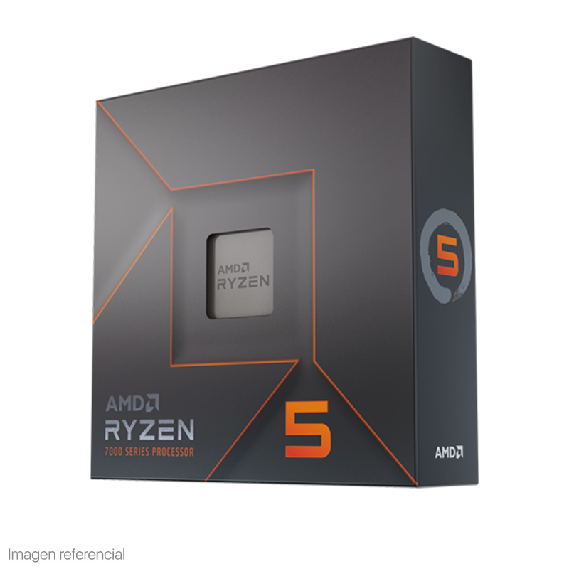 PROCESADOR AMD RYZEN 5 7600X 4.7/5.3GHZ, 32MB L3, 6-CORE, AM5, 5NM, 105W