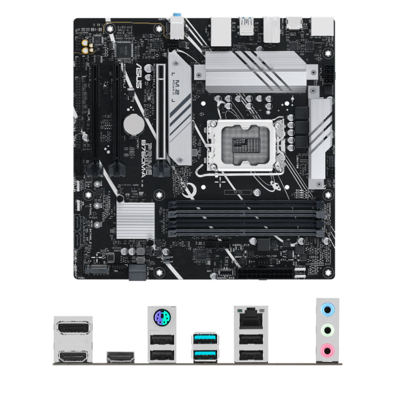 Motherboard ASUS PRIME B760M-A Chipset Intel B760, LGA1700, Micro ATX