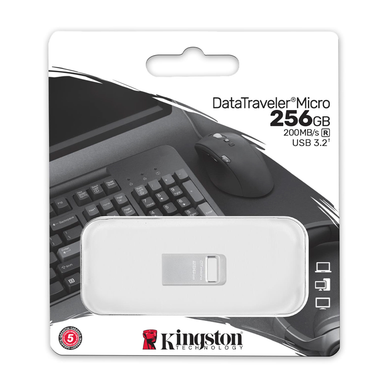 Memoria Flash Kingston DataTraveler Micro Unidad Flash USB Ultrapequeño con Metal Premium