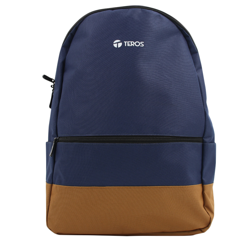Mochila Teros TE-ACS9019, Poliéster, notebook hasta 15.6", color azul + marron