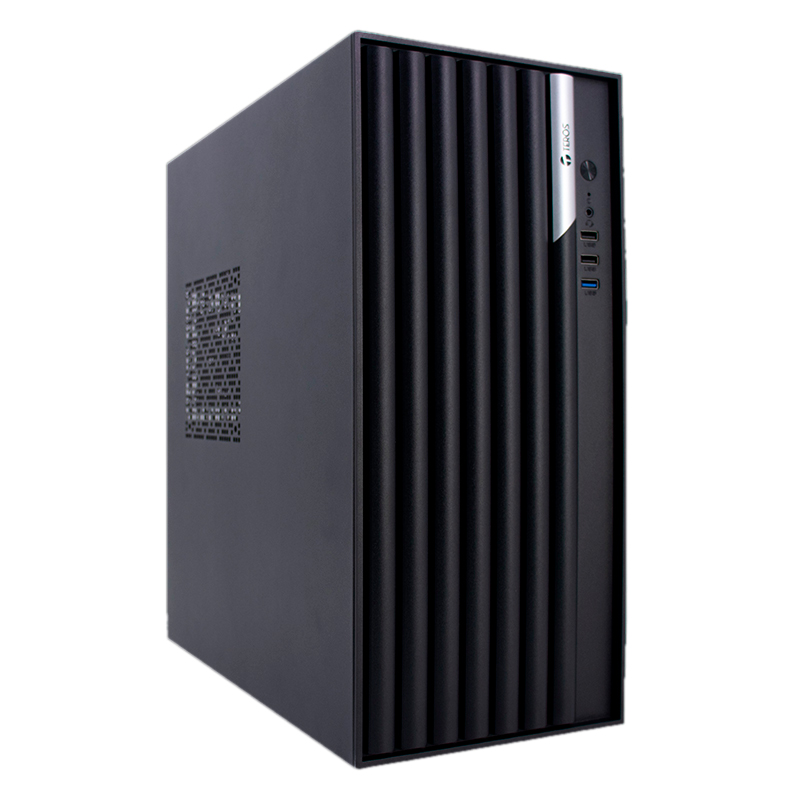 Case TEROS TE-1036S, Factor de forma ATX, 250 W, USB 3.0 / 2.0, audio, negro