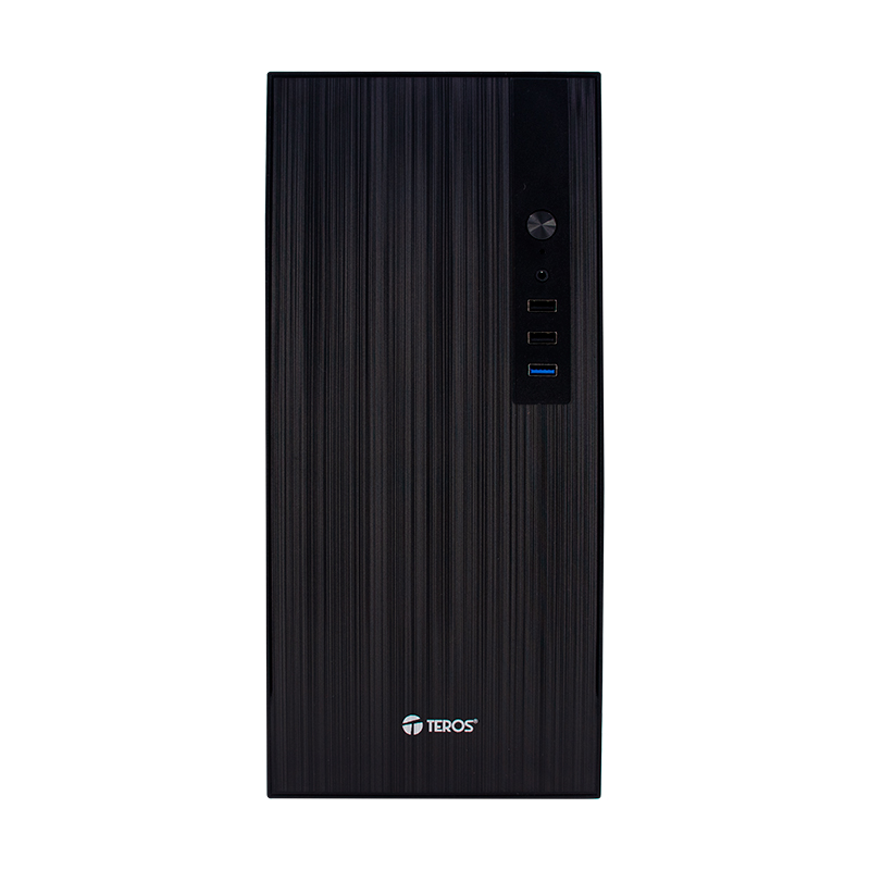 Case TEROS TE-1034S, Mini Tower ATX, 250 W, USB 3.0 / 2.0, audio HD, negro