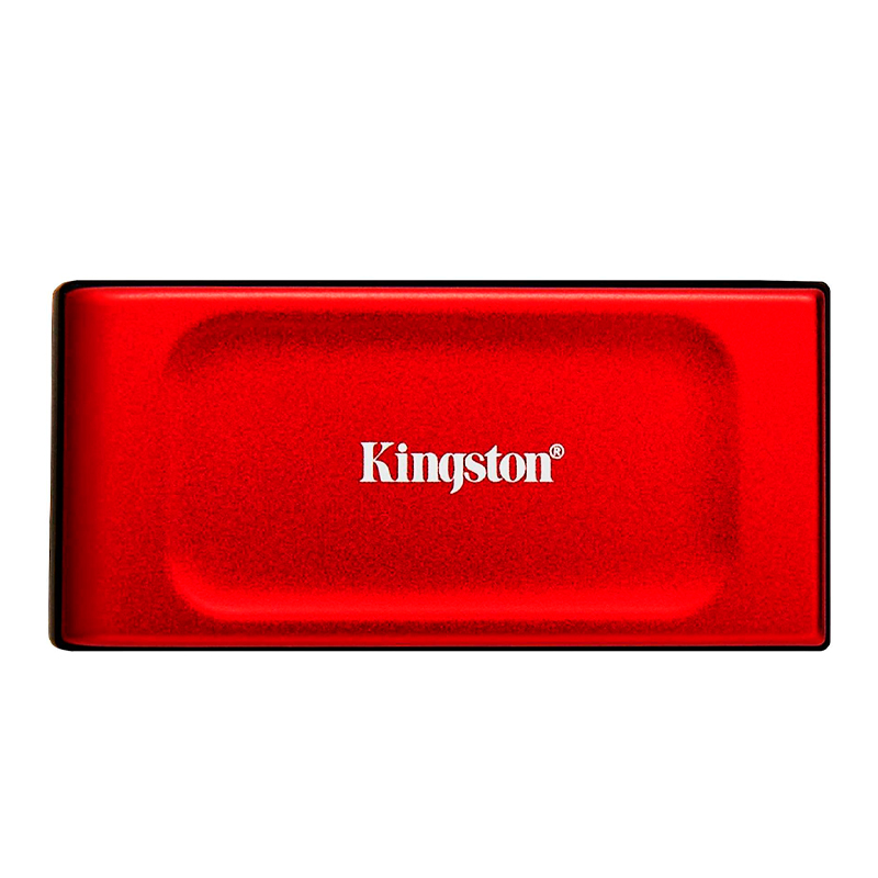 Unidad en estado sólido externa Kingston XS1000, 1TB, USB 3.2 Gen 2 Tipo-C, Color Rojo