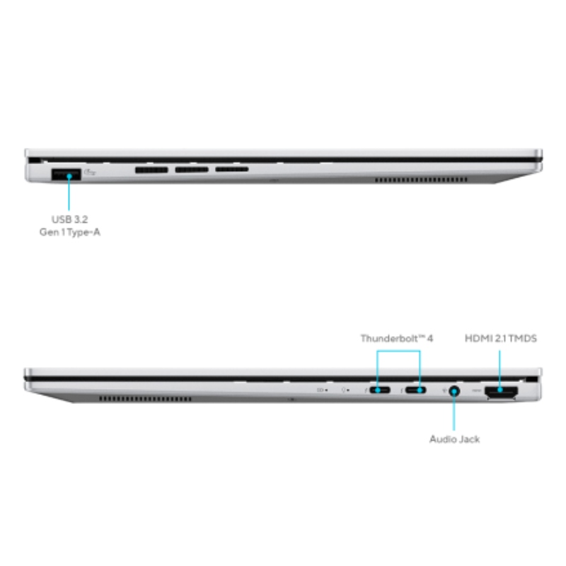 ASUS ZENBOOK Ultra 5 125H 1.2 GHz - 512GB SSD - 8GB - WIN11H - 14 OLED FHD - FOGGY SILVER