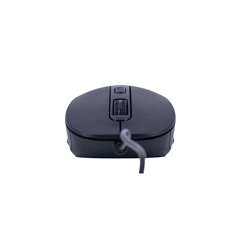 Mouse óptico TEROS TE-1229S, USB, 4 botones, negro