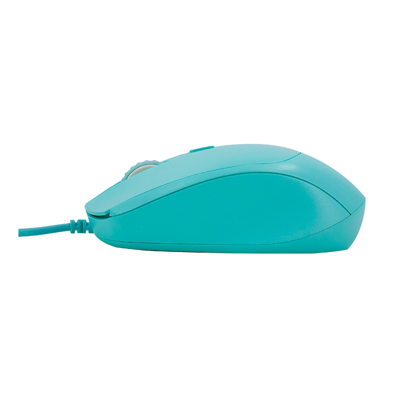 Mouse óptico TEROS TE-1227S, 800-1200-1600 DPI, USB, 4 botones, color verde
