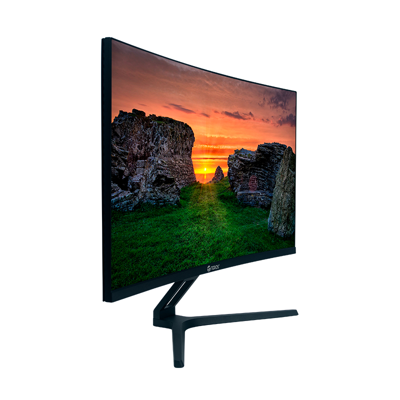 Monitor Curvo Teros TE-2734S, VA FHD (1920 x 1080), 144HZ, 1MS, HDMI, DP, Audio Out