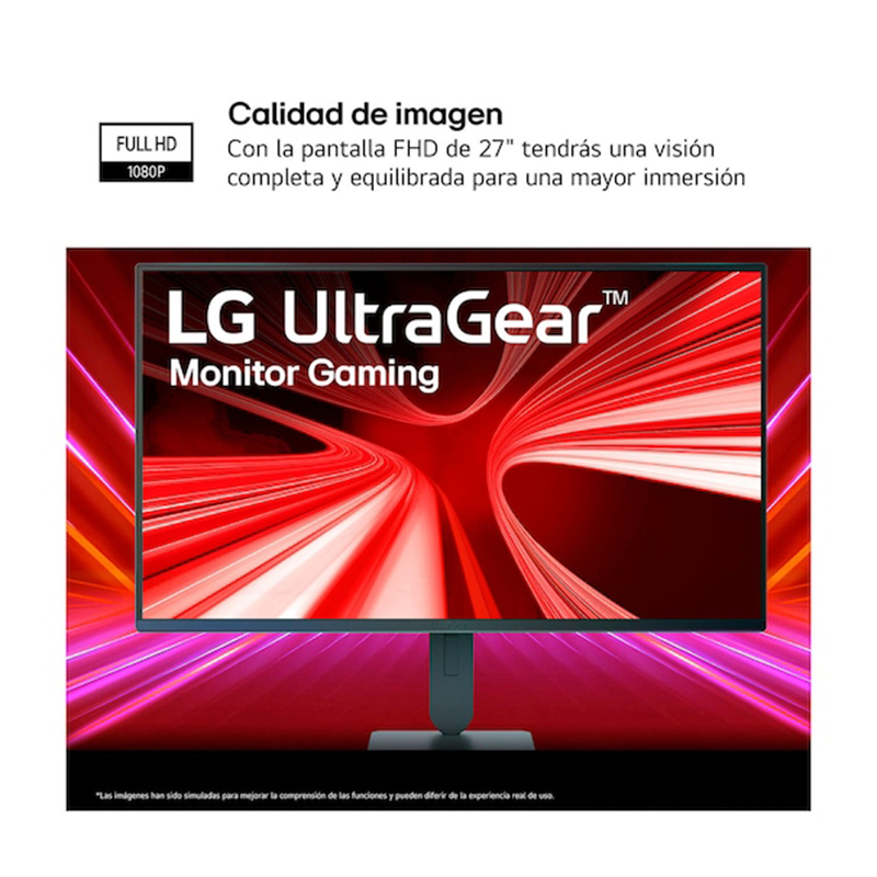Monitor LG UltraGear G4 27G414B, 27/FHD/IPS/144Hz/HDMI/DP/Salida para auriculares