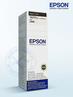 BOTELLA DE TINTA EPSON T673, COLOR NEGRO, CONTENIDO 70ML