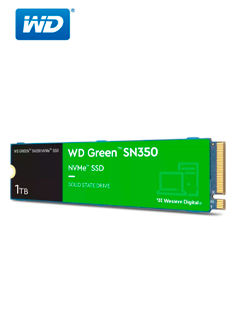 Unidad de estado solido WD Green SN350 NVMe 1TB M.2 2280, PCIe Gen3 x4 NVMe v1.3