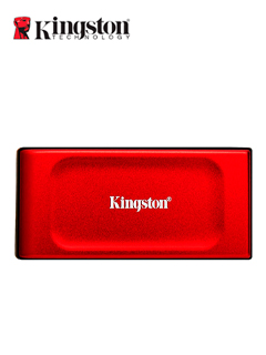 Unidad en estado sólido externa Kingston XS1000, 1TB, USB 3.2 Gen 2 Tipo-C, Color Rojo