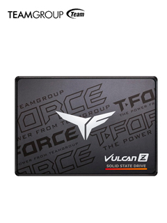 Unidad en estado solido T-FORCE VULCAN Z, 512GB, SATA 6Gb/s, 2.5", Negro, DC +5V